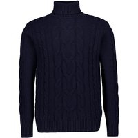 HACKETT Herren Rollkragenpullover blau unifarben von Hackett