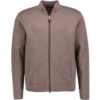 HACKETT Herren Cardigan braun Merinowolle unifarben von Hackett
