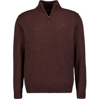 HACKETT Herren Troyer braun Lammwolle unifarben von Hackett