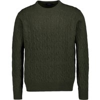 HACKETT Herren Pullover grün Lammwolle unifarben von Hackett