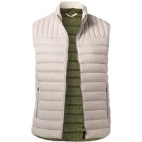 HACKETT Herren Steppweste beige Mikrofaser unifarben von Hackett