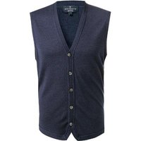 HACKETT Herren Strickweste blau unifarben von Hackett