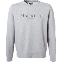 HACKETT Herren Sweatshirt grau Baumwolle Logo und Motiv von Hackett