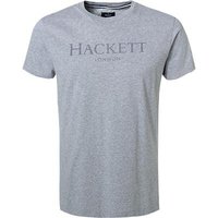 HACKETT Herren T-Shirt grau Baumwolle von Hackett