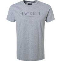 HACKETT Herren T-Shirt grau Baumwolle von Hackett