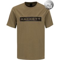 HACKETT Herren T-Shirt grün Baumwolle von Hackett