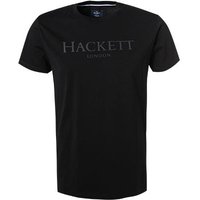 HACKETT Herren T-Shirt schwarz Baumwolle von Hackett