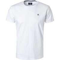 HACKETT Herren T-Shirt weiß Baumwolle von Hackett