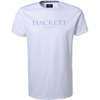 HACKETT Herren T-Shirt weiß Baumwolle von Hackett