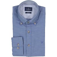 HACKETT Herren T-Shirt blau Baumwolle von Hackett