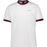 HACKETT Herren T-Shirt weiß Baumwolle von Hackett