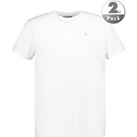 HACKETT Herren T-Shirts weiß Baumwolle unifarben von Hackett