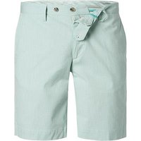 HACKETT Herren Shorts grün Baumwolle gestreift Slim Fit von Hackett