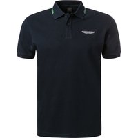 HACKETT Herren Polo-Shirt blau Baumwoll-Piqué von Hackett