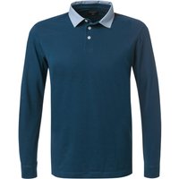 HACKETT Herren Polo-Shirt blau Baumwoll-Piqué Slim Fit von Hackett