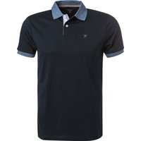 HACKETT Herren Polo-Shirt blau Baumwoll-Jersey Slim Fit von Hackett