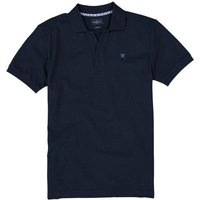 HACKETT Herren Polo-Shirt blau Baumwoll-Piqué Classic Fit von Hackett