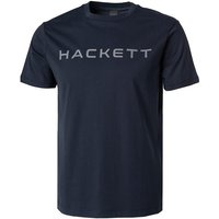 HACKETT Herren T-Shirt blau Baumwolle von Hackett