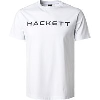 HACKETT Herren T-Shirt weiß Baumwolle von Hackett