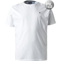 HACKETT Herren T-Shirt weiß Baumwolle von Hackett