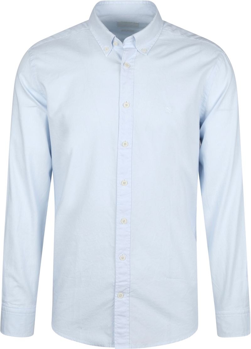 Hackett Hemd Garment Dyed Oxford Blau - Größe M von Hackett