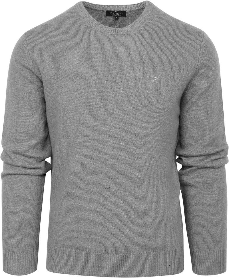 Hackett Lammwoll Pullover Grau - Größe XL von Hackett