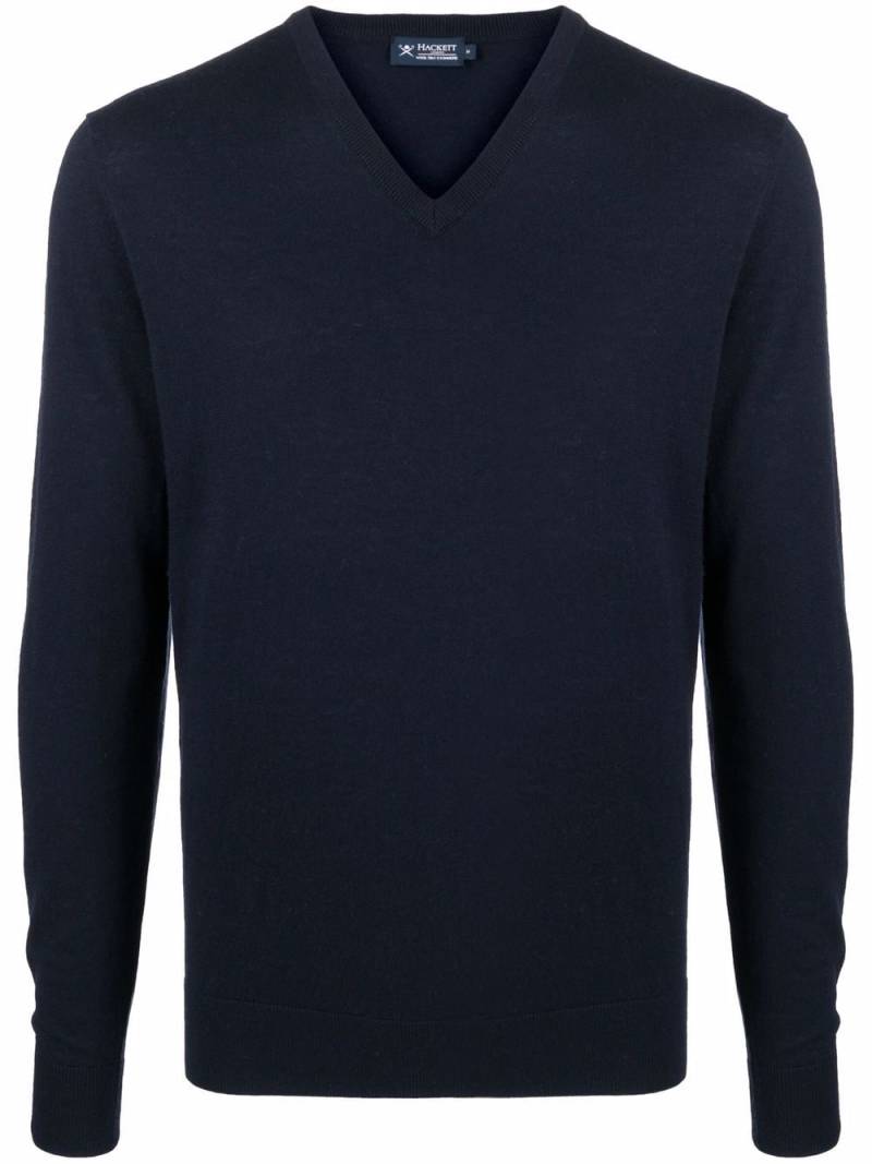 Hackett Pullover mit V-Ausschnitt - Blau von Hackett