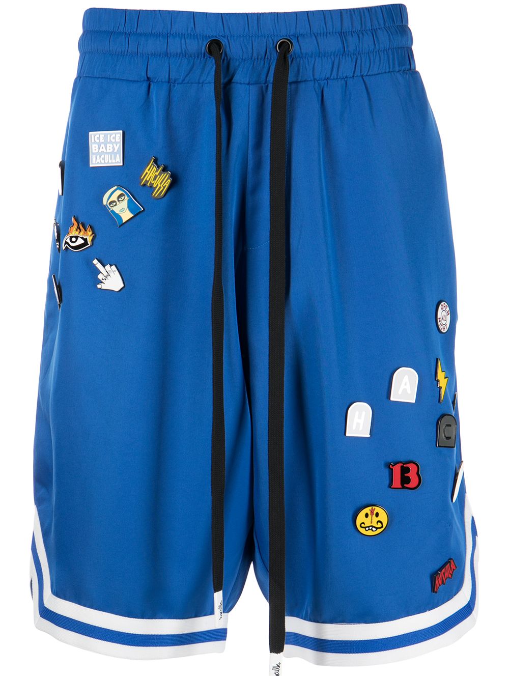 Haculla Basketball-Shorts mit Anstecknadeln - Blau von Haculla