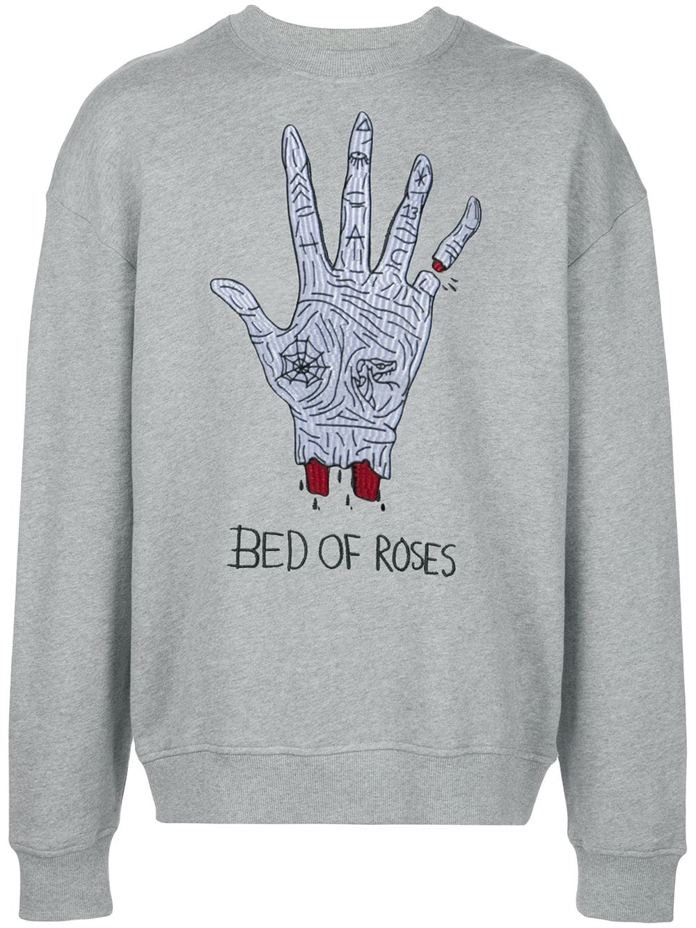 Haculla 'Bed of Roses' Sweatshirt - Grau von Haculla