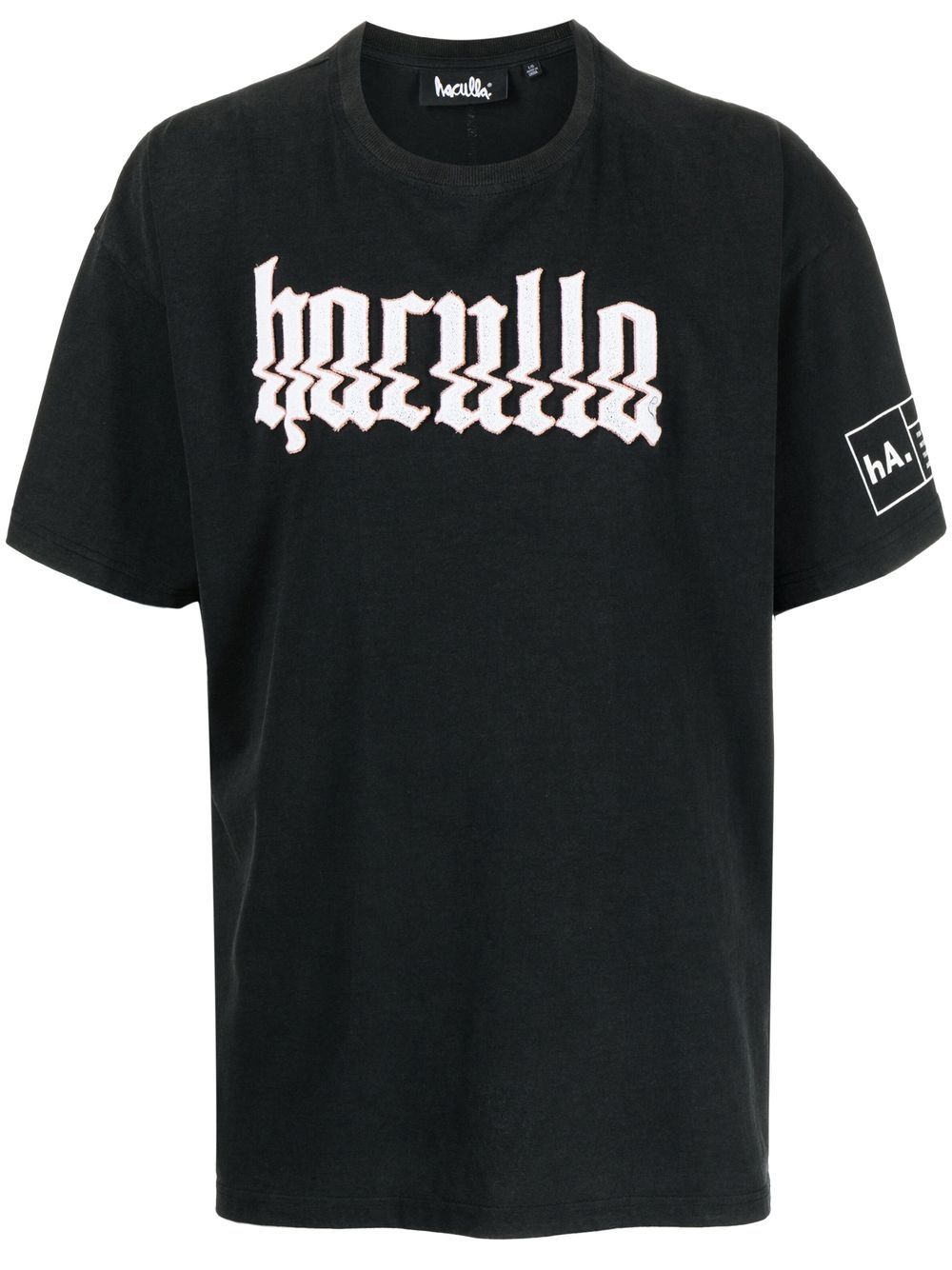 Haculla Glitched T-Shirt mit Logo-Print - Schwarz von Haculla