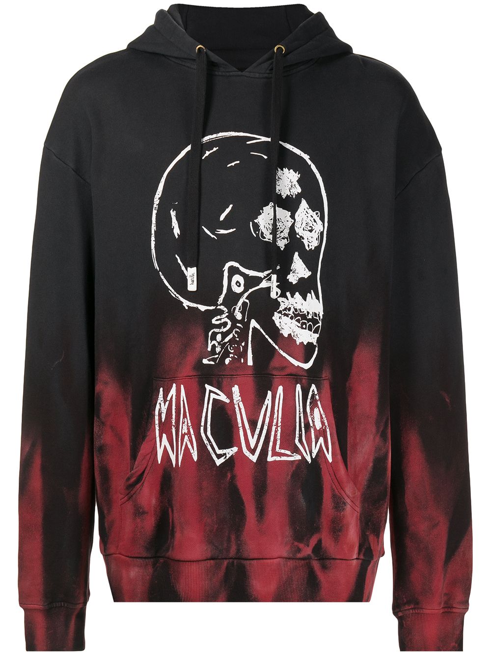 Haculla Gothic Skull Hoodie - Schwarz von Haculla