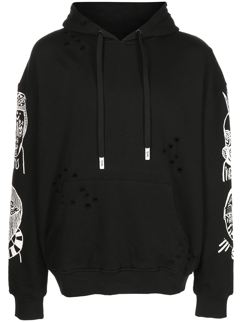 Haculla Hoodie im Distressed-Look - Schwarz von Haculla