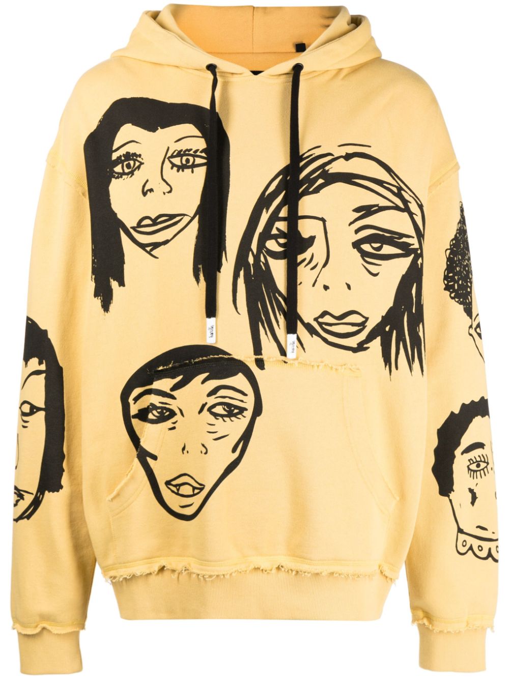 Haculla Hoodie mit They're Watching-Print - Gelb von Haculla