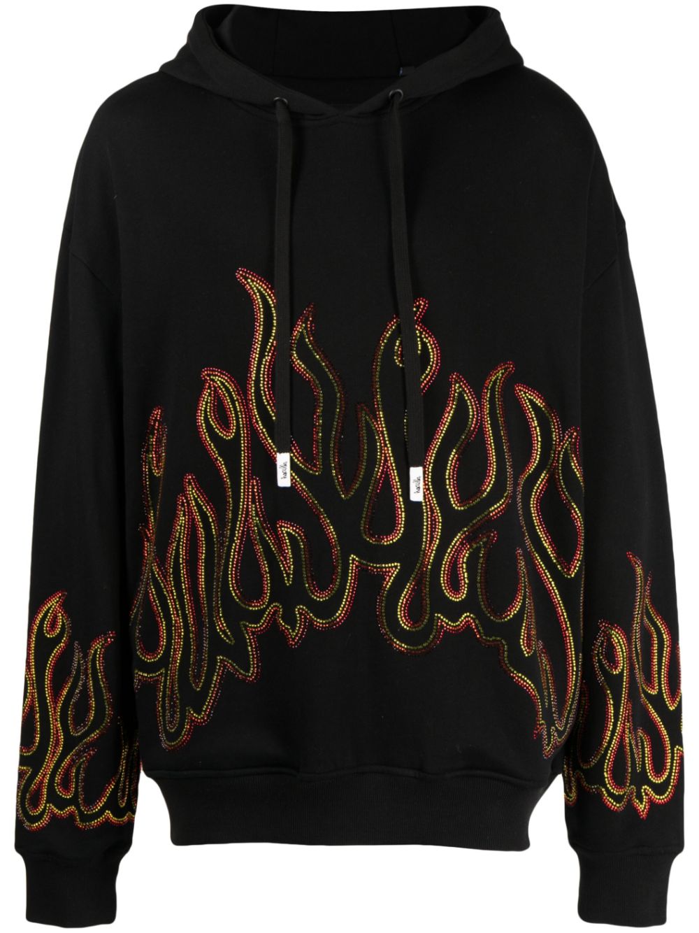 Haculla Hoodie mit Up in Flames-Applikation - Schwarz von Haculla