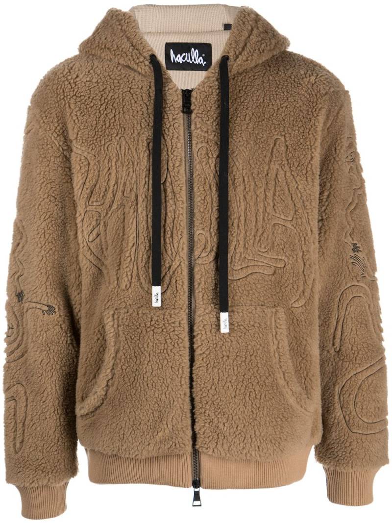 Haculla Kapuzenjacke aus Faux Shearling - Braun von Haculla