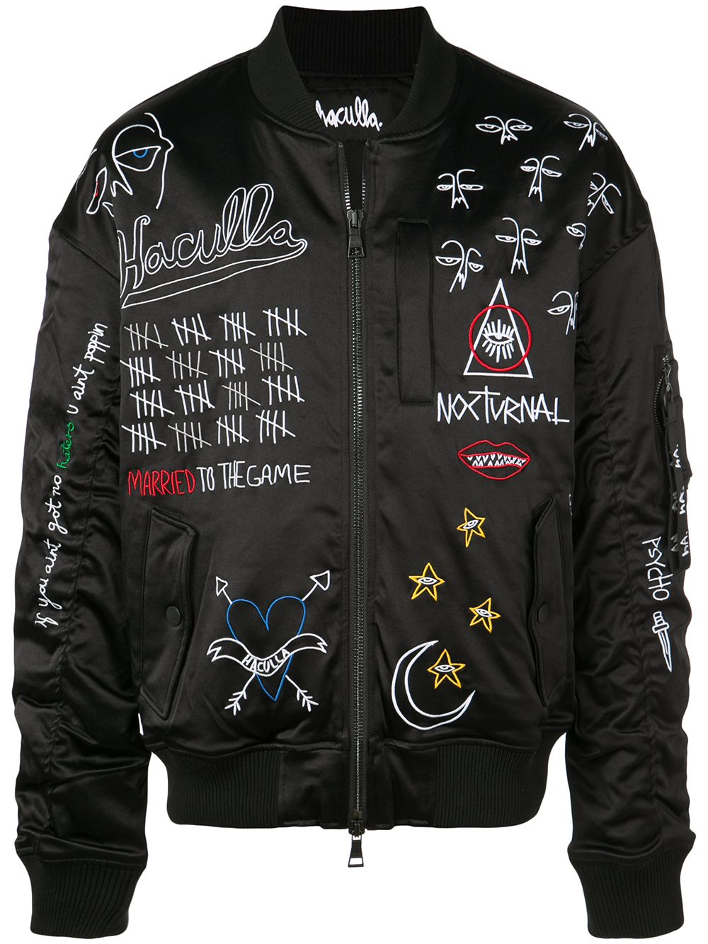Haculla 'Nocturnal' Bomberjacke - Schwarz Haculla 'Nocturnal' Bomberjacke - Schwarz von Haculla
