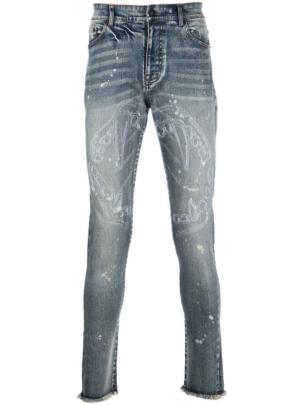 Haculla Skinny-Jeans mit Fangzähne-Print - Blau von Haculla