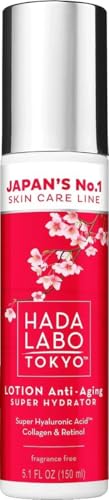 Hada Labo Tokyo Face lotion Damen mit Kollagen und Hyaluronsäure 150 ml - Face Lotion Damen mit Retinol - Effizient Face lotion Damen für Reife Haut 40+ - Anti-Falten Face serum von Hada Labo Tokyo