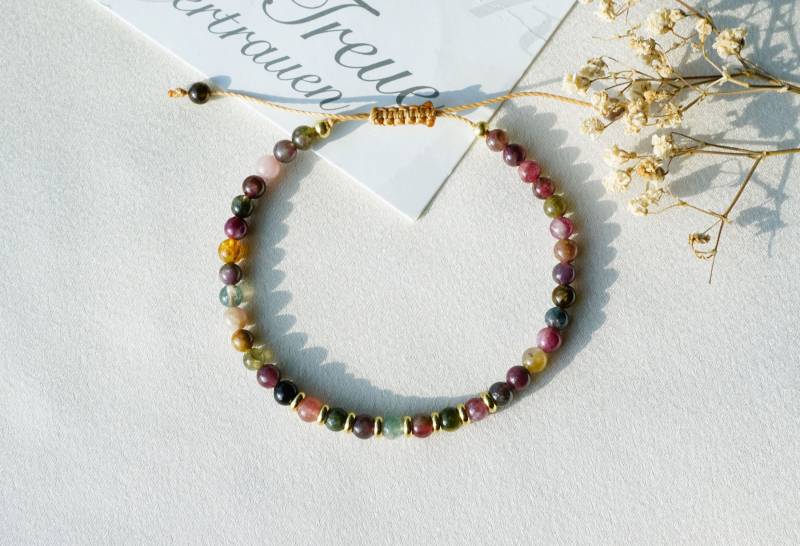 Armband Aus Natürlichen Turmalin-Edelstein, Chakra-Yoga-Heilkristall von HadisDesigns