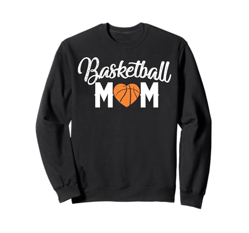 Basketball Mama süßes Muttergeschenk für Frauen lustiges Herz Sweatshirt von Hadley Designs