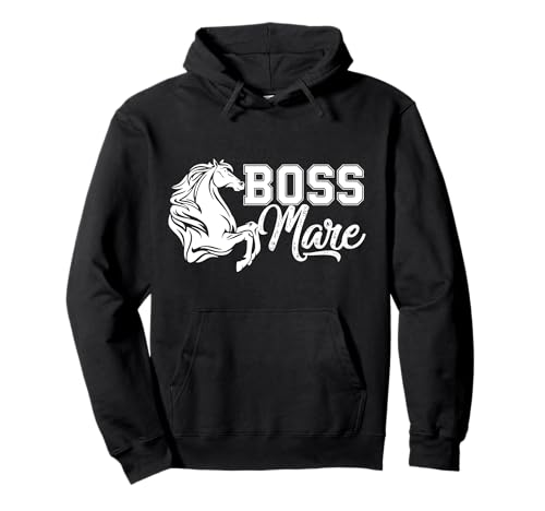 Boss Mare Equestrian Damen Reitsport Geschenk für Mädchen Pullover Hoodie von Hadley Designs