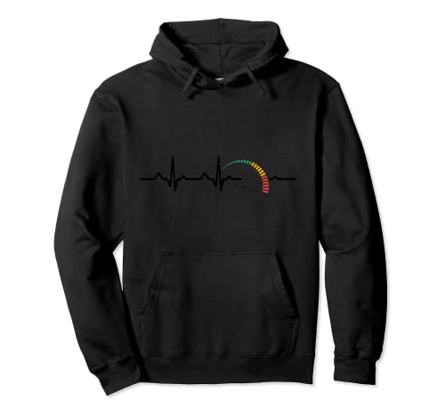 Tacho Herzschlag Lustiger Auto Mechaniker für Männer Frauen Pullover Hoodie von Hadley Designs