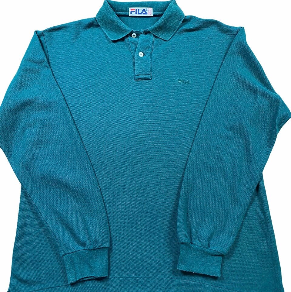 Fila Green Langarm-Poloshirt von HadrianVintage