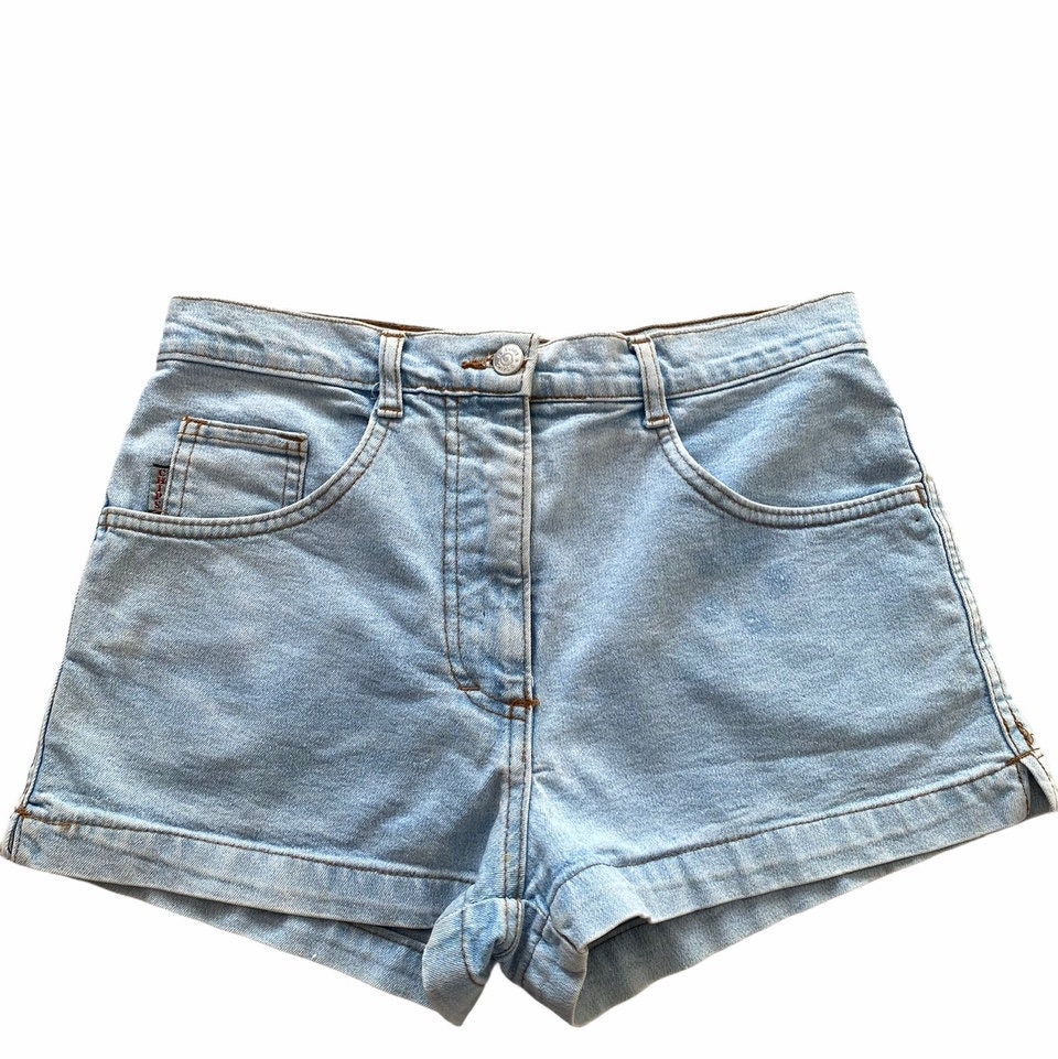 Vintage Chips Leichte Jeans-Shorts Mit Hoher Taille von HadrianVintage