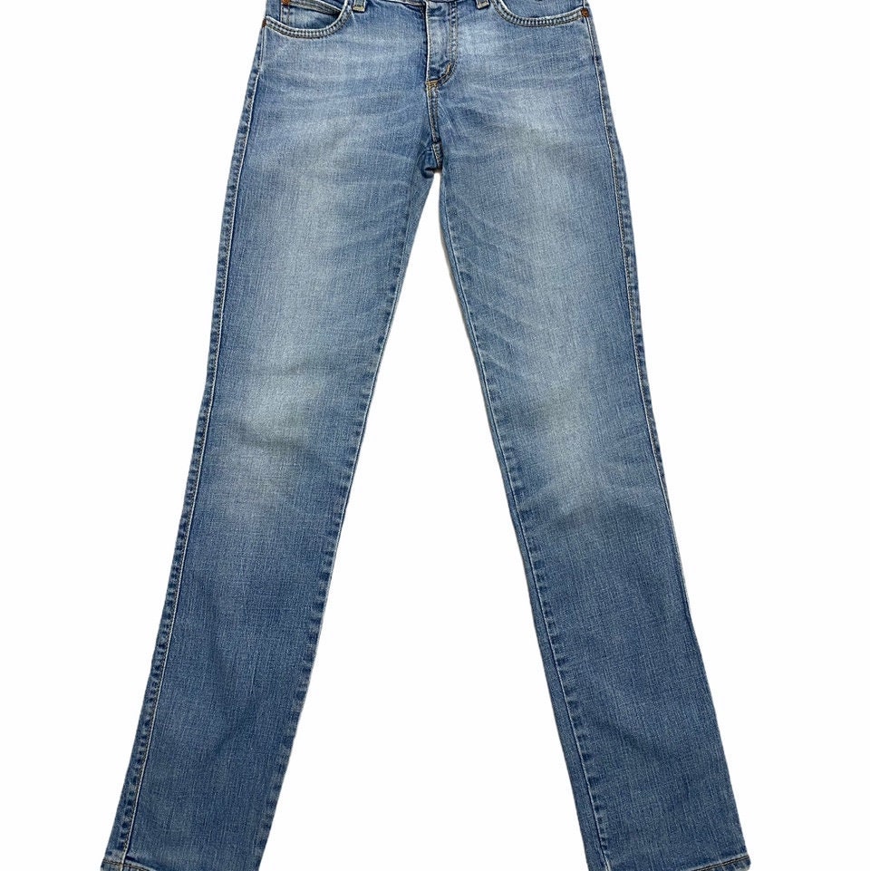 Vintage Roy Rogers Light Wash Blue Denim Jeans Mit Geradem, Dünnem Bein von HadrianVintage