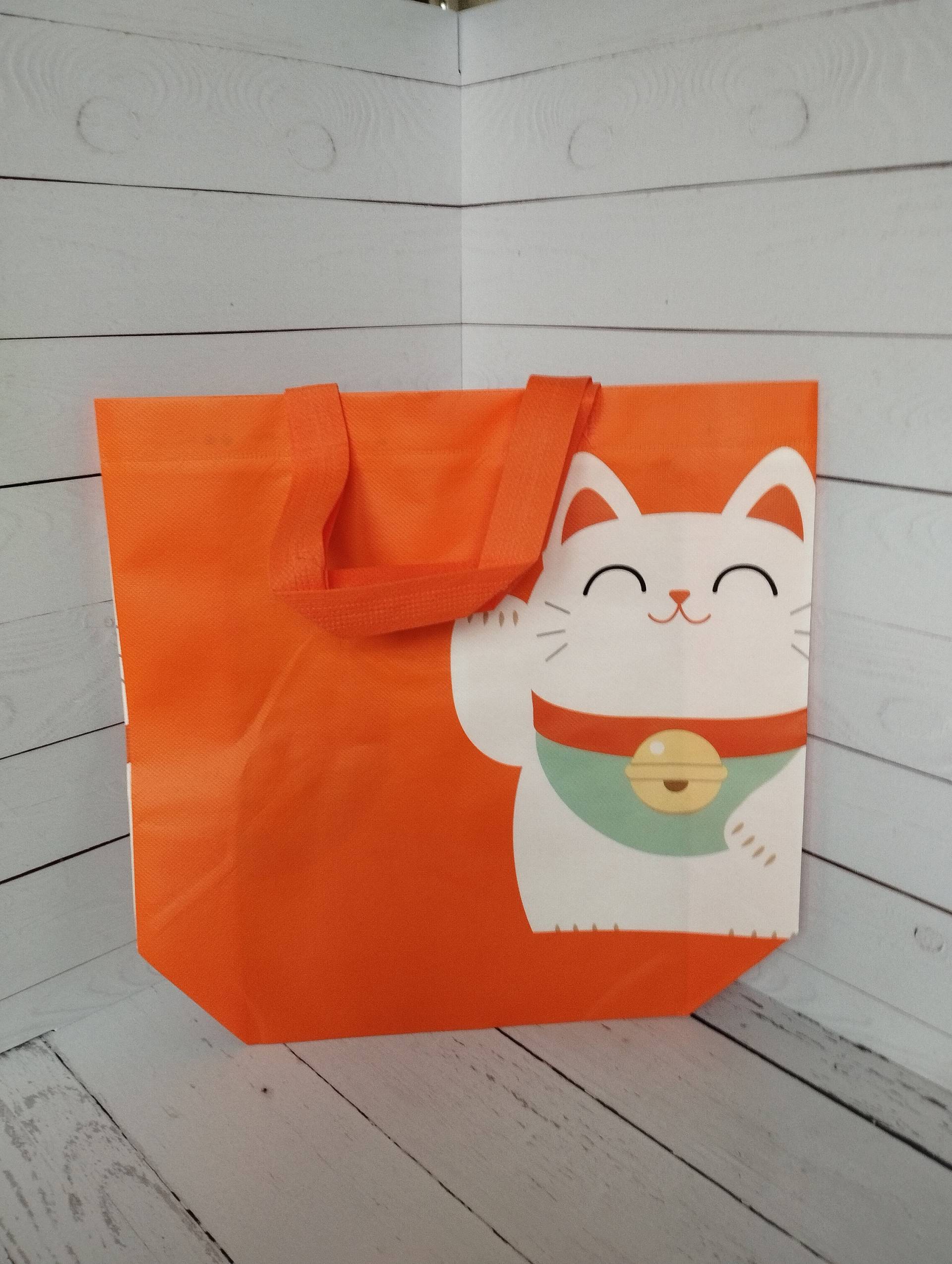 Einkaufstasche - Einkaufsbeutel Winkekatze Einkaufstasche - Einkaufsbeutel Winkekatze von HaekelLieseJule