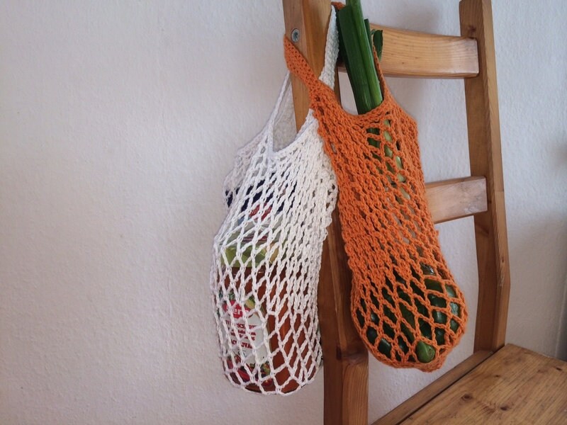 Süsses Einkaufsnetz, in Wunschfarbe, Gehäkelt Süsses Einkaufsnetz, in Wunschfarbe, Gehäkelt von HaekeleienPaperArt