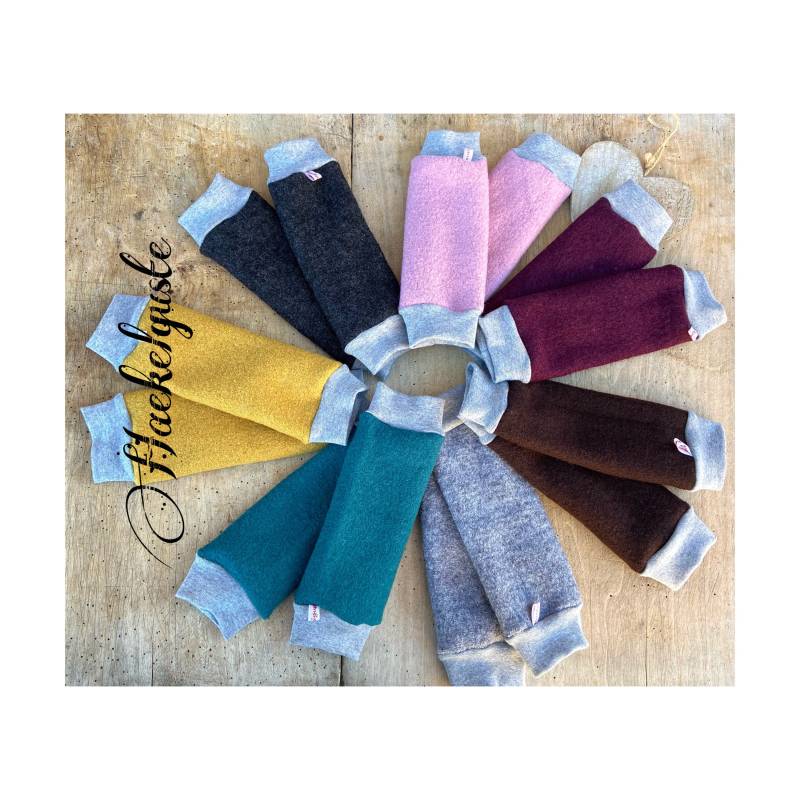 4 Größen Kinder Wollwalk Beinstulpen Lega Tragebaby Schurwolle Walk Wolle Unisex Stulpen Warm Überzieher Naturwolle Waldkindergarten von Haekelguste