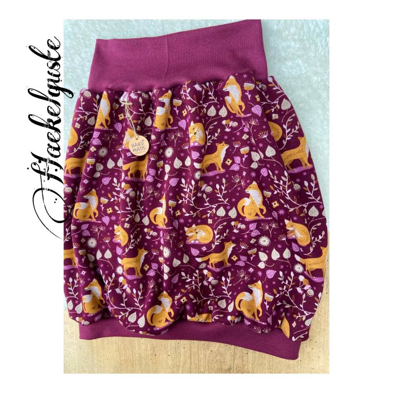 Alpenfleece Warmer Kuschel Ballonrock von Haekelguste