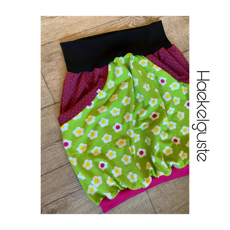 Ballonrock " Blümchen Jersey von Haekelguste